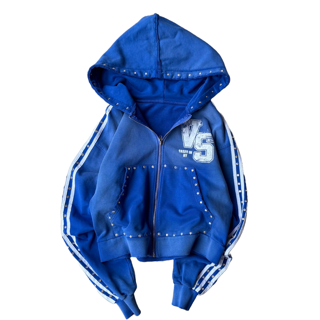 Gemstone Zip Blue